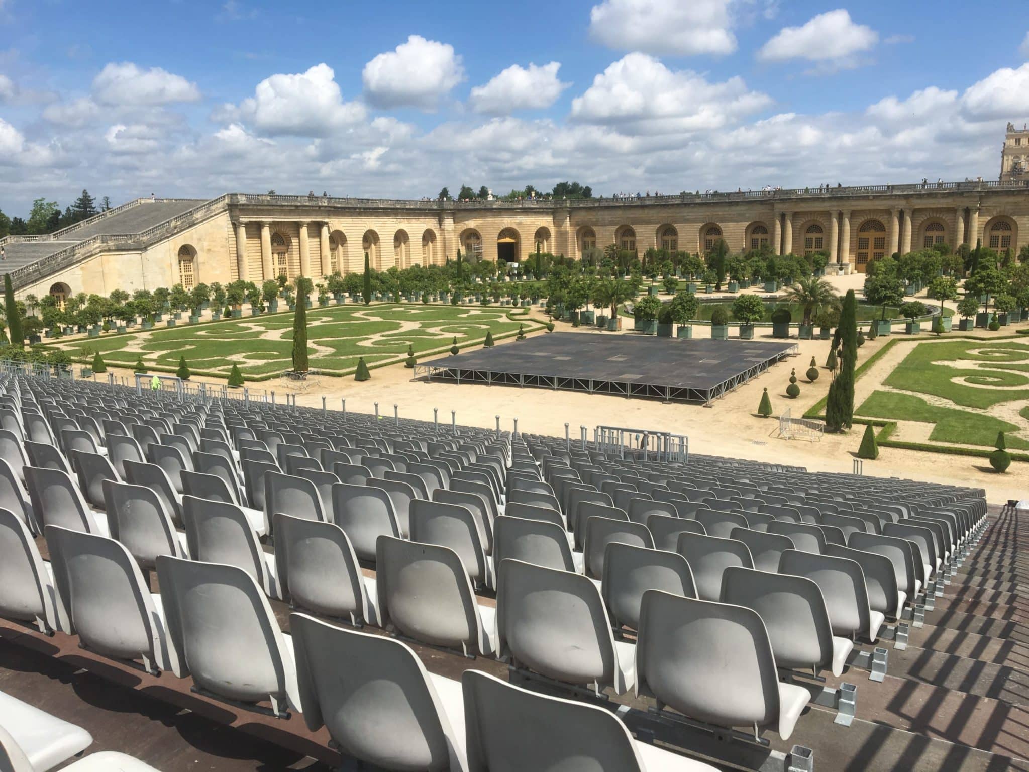 Château Versailles tribune modulaire évènementielle 3500 places